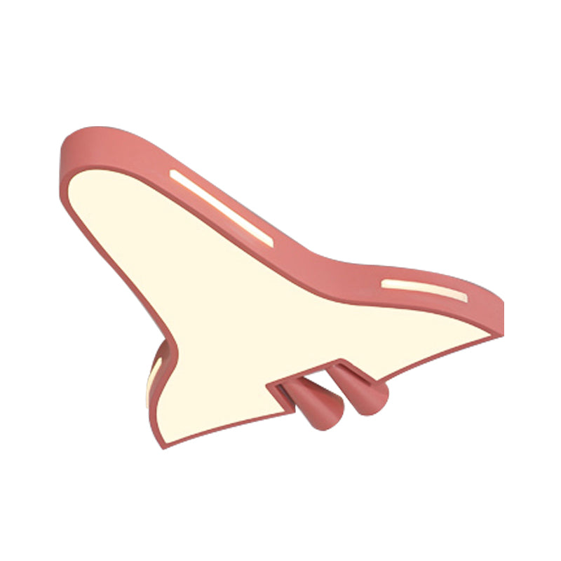 Metal Acrylic Plane Flush Ceiling Light Boys Girls Bedroom Macaron Loft LED Ceiling Lamp Clearhalo 'Ceiling Lights' 'Close To Ceiling Lights' 'Close to ceiling' 'Flush mount' Lighting' 197177