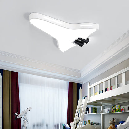 Metal Acrylic Plane Flush Ceiling Light Boys Girls Bedroom Macaron Loft LED Ceiling Lamp White Clearhalo 'Ceiling Lights' 'Close To Ceiling Lights' 'Close to ceiling' 'Flush mount' Lighting' 197182