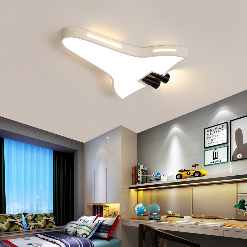 Metal Acrylic Plane Flush Ceiling Light Boys Girls Bedroom Macaron Loft LED Ceiling Lamp Clearhalo 'Ceiling Lights' 'Close To Ceiling Lights' 'Close to ceiling' 'Flush mount' Lighting' 197183