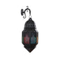 Stained Art Glass Censer Wall Lamp Turkish Single-Bulb Bistro Lantern Sconce in Black Clearhalo 'Wall Lamps & Sconces' 'Wall Lights' Lighting' 1972393