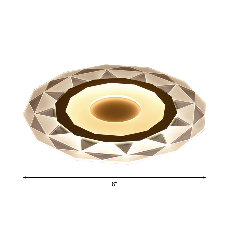 Diamond/Twig/Flower Acrylic LED Wall Lamp Fixture Minimalistic White Wall Sconce Lighting for Bedroom Clearhalo 'Modern wall lights' 'Modern' 'Wall Lamps & Sconces' 'Wall Lights' Lighting' 1972507