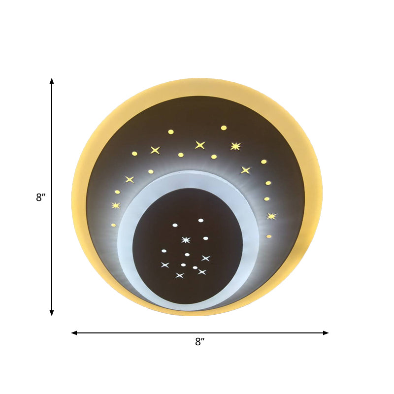 Triangle/Rhombus/Star Thin Sconce Light Modern Acrylic Bedroom LED Starry Flush Mount Wall Light in White Clearhalo 'Modern wall lights' 'Modern' 'Wall Lamps & Sconces' 'Wall Lights' Lighting' 1972562