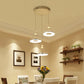White Ring Pendant Light Fixture Simple 1/3/5-Head Acrylic Ceiling Suspension Lamp, 8"/12" Wide Clearhalo 'Ceiling Lights' 'Modern Pendants' 'Modern' 'Pendant Lights' 'Pendants' Lighting' 1972615