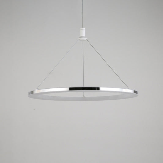 White Ring Pendant Light Fixture Simple 1/3/5-Head Acrylic Ceiling Suspension Lamp, 8"/12" Wide Clearhalo 'Ceiling Lights' 'Modern Pendants' 'Modern' 'Pendant Lights' 'Pendants' Lighting' 1972624