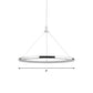 White Ring Pendant Light Fixture Simple 1/3/5-Head Acrylic Ceiling Suspension Lamp, 8"/12" Wide Clearhalo 'Ceiling Lights' 'Modern Pendants' 'Modern' 'Pendant Lights' 'Pendants' Lighting' 1972626