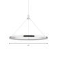 White Ring Pendant Light Fixture Simple 1/3/5-Head Acrylic Ceiling Suspension Lamp, 8"/12" Wide Clearhalo 'Ceiling Lights' 'Modern Pendants' 'Modern' 'Pendant Lights' 'Pendants' Lighting' 1972627