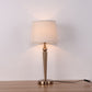 Tapered Standing Table Lamp Modern Fabric 1 Head White Nightstand Light for Hotel Clearhalo 'Lamps' 'Table Lamps' Lighting' 1972979