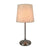 Single-Bulb Bedroom Table Light Simple Beige Nightstand Lamp with Tapered Fabric Shade Beige Clearhalo 'Lamps' 'Table Lamps' Lighting' 1972987