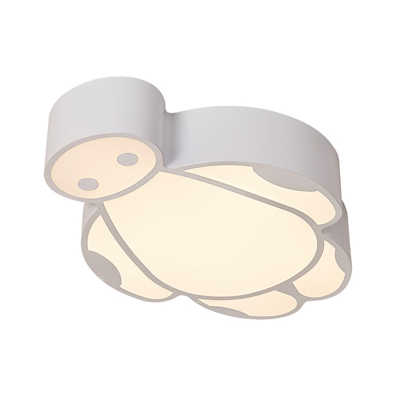 Acrylic Cartoon Flush Mount Ceiling Light Man Modern Ceiling Light Fixture in White for Living Room Clearhalo 'Ceiling Lights' 'Close To Ceiling Lights' 'Close to ceiling' 'Flush mount' Lighting' 197379