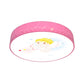 Cartoon Circle Ceiling Light Acrylic Flush Ceiling Lights for Kid Bedroom Clearhalo 'Ceiling Lights' 'Close To Ceiling Lights' 'Close to ceiling' 'Flush mount' Lighting' 197480