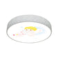 Cartoon Circle Ceiling Light Acrylic Flush Ceiling Lights for Kid Bedroom Clearhalo 'Ceiling Lights' 'Close To Ceiling Lights' 'Close to ceiling' 'Flush mount' Lighting' 197482