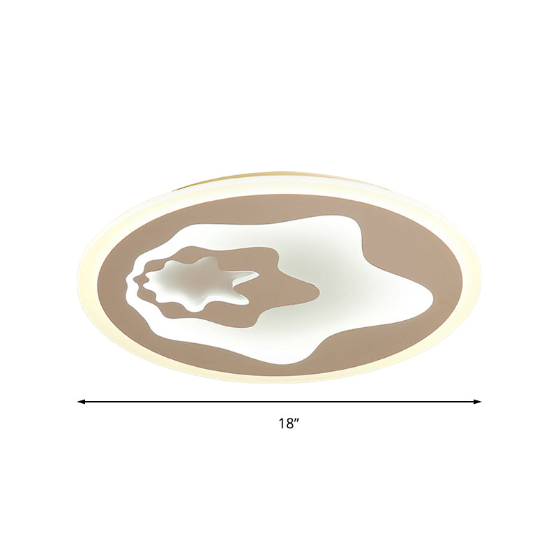 Acrylic Star LED Ceiling Light Nursing Room Hallway Modern Flush Mount Light in White Clearhalo 'Ceiling Lights' 'Close To Ceiling Lights' 'Close to ceiling' Lighting' 197514