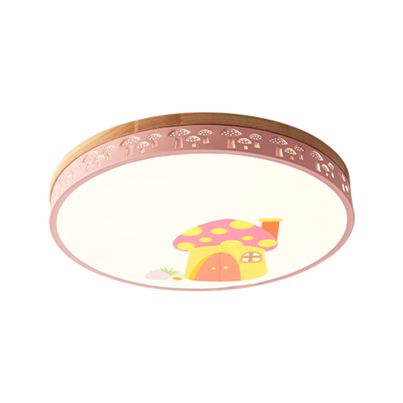 Circle for Kindergarten Ceiling Light Ceiling Light Modern Flush Mount Ceiling Fixture Clearhalo 'Ceiling Lights' 'Close To Ceiling Lights' 'Close to ceiling' 'Flush mount' Lighting' 197655