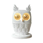 Resin Owl Table Light with Plug In Cord Two Lights Creative Table Lamp in White for Office Clearhalo 'Lamps' 'Table Lamps' Lighting' 197835