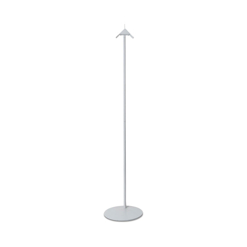 Black/White/Blue Folded Standing Light Modern 1 Light Metal Floor Standing Lamp for Bedroom Clearhalo 'Floor Lamps' 'Lamps' Lighting' 198116