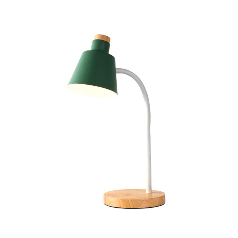 1 Head Bucket Desk Light Nordic Style Metal Desk Lamp for Child Bedroom Clearhalo 'Lamps' 'Table Lamps' Lighting' 198143