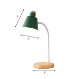 1 Head Bucket Desk Light Nordic Style Metal Desk Lamp for Child Bedroom Clearhalo 'Lamps' 'Table Lamps' Lighting' 198145