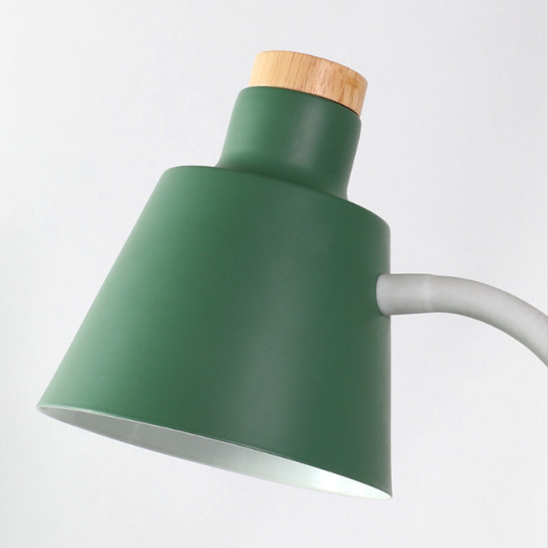 1 Head Bucket Desk Light Nordic Style Metal Desk Lamp for Child Bedroom Clearhalo 'Lamps' 'Table Lamps' Lighting' 198146