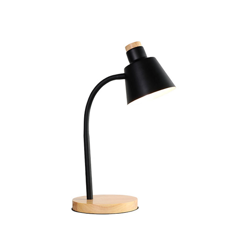 1 Head Bucket Desk Light Nordic Style Metal Desk Lamp for Child Bedroom Clearhalo 'Lamps' 'Table Lamps' Lighting' 198150