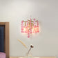 Modernism Branch Wall Light Fixture Metal 2-Head Bedroom Sconce Lighting in Brass with White/Pink/Blue Crystal Deco Clearhalo 'Wall Lamps & Sconces' 'Wall Lights' Lighting' 1981694