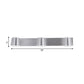 Tapered Living Room Vanity Sconce Simple Style Metal 1/2/3 Heads Silver Wall Light Fixture in Warm/White Light Clearhalo 'Wall Lamps & Sconces' 'Wall Lights' Lighting' 1981732