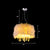 White Drum Pendant Chandelier Modern 5/6/9-Light Feather Hanging Lamp with Crystal Drop, 16"/19.5"/27.5" Wide White 16" Clearhalo 'Ceiling Lights' 'Chandeliers' 'Modern Chandeliers' 'Modern' Lighting' 1981838
