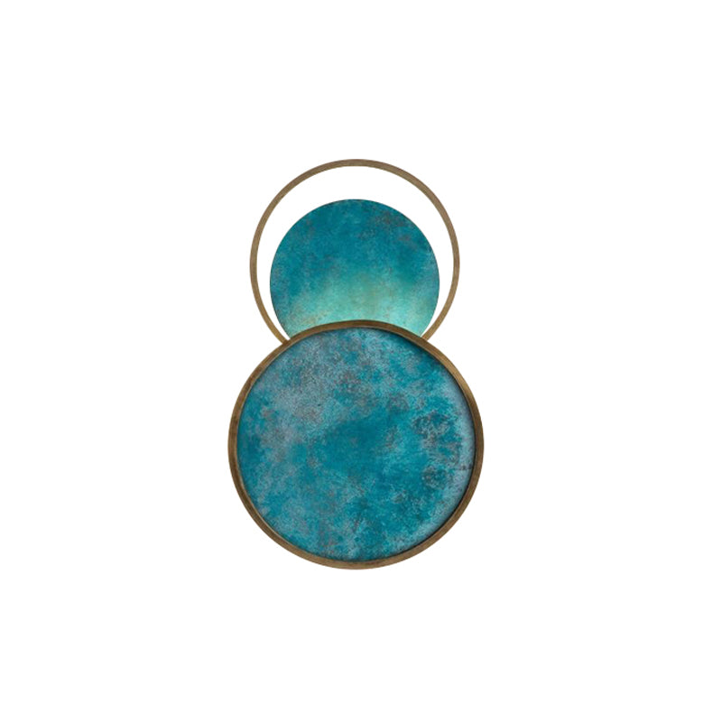 Postmodern Orbit/Ellipse/Circle Wall Lamp Metal 1 Light Living Room Wall Mounted Lighting in Gold Clearhalo 'Cast Iron' 'Glass' 'Industrial' 'Modern wall lights' 'Modern' 'Tiffany' 'Traditional wall lights' 'Wall Lamps & Sconces' 'Wall Lights' Lighting' 1981846