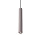 Minimalist Tube Pendant Light Kit Cement 10"/19.5" Tall LED Bedroom Hanging Lamp in Grey Clearhalo 'Ceiling Lights' 'Modern Pendants' 'Modern' 'Pendant Lights' 'Pendants' Lighting' 1981944