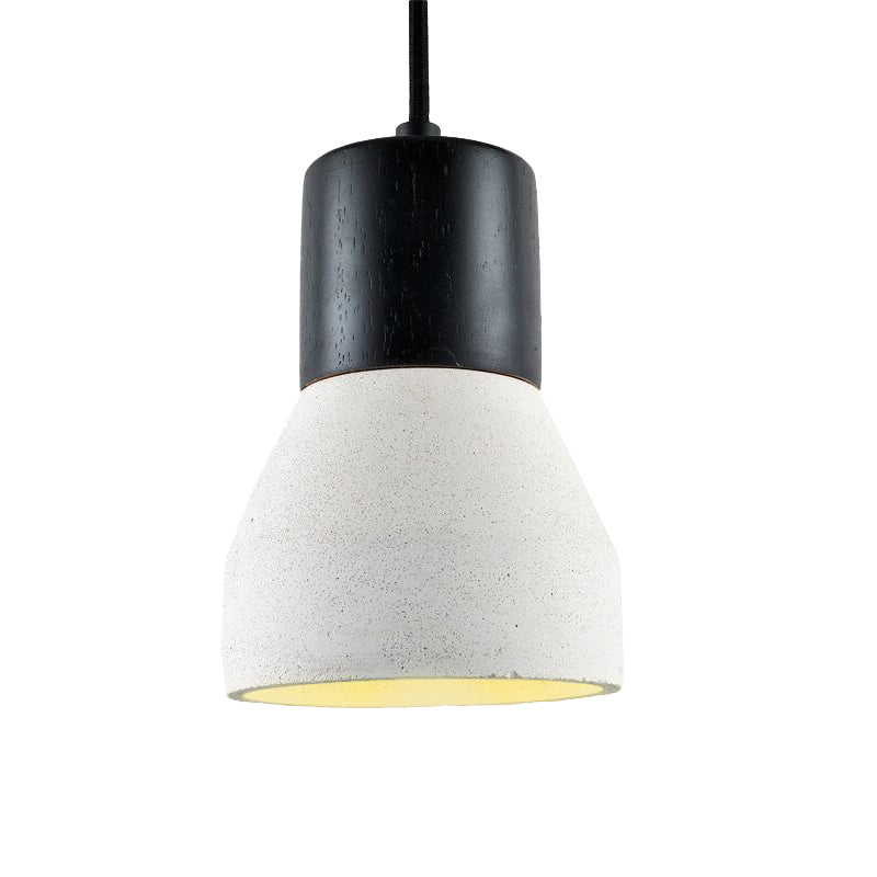 Cement Bottle Pendant Lighting Nordic 1-Light Restaurant Suspension Light in Grey/Red/Green White Clearhalo 'Ceiling Lights' 'Industrial Pendants' 'Industrial' 'Middle Century Pendants' 'Pendant Lights' 'Pendants' 'Tiffany' Lighting' 1981955
