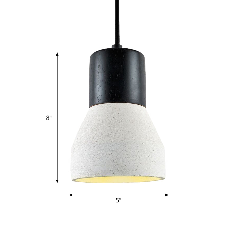 Cement Bottle Pendant Lighting Nordic 1-Light Restaurant Suspension Light in Grey/Red/Green Clearhalo 'Ceiling Lights' 'Industrial Pendants' 'Industrial' 'Middle Century Pendants' 'Pendant Lights' 'Pendants' 'Tiffany' Lighting' 1981957