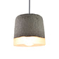 1 Head Cement Hanging Light Nordic Grey Dome/Cone/Barn Shaped Kitchen Bar Ceiling Pendant Grey C Clearhalo 'Ceiling Lights' 'Industrial Pendants' 'Industrial' 'Middle Century Pendants' 'Pendant Lights' 'Pendants' 'Tiffany' Lighting' 1981979