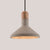 Funnel Cement Pendulum Light Nordic 1 Bulb Grey Ceiling Pendant with Wood Top for Dining Room Grey Clearhalo 'Ceiling Lights' 'Industrial Pendants' 'Industrial' 'Middle Century Pendants' 'Pendant Lights' 'Pendants' 'Tiffany' Lighting' 1982042