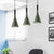 Grey/White/Coffee Funnel Pendant Light Nordic Cement 1 Head Dining Table Suspended Lighting Fixture Green Clearhalo 'Ceiling Lights' 'Industrial Pendants' 'Industrial' 'Middle Century Pendants' 'Pendant Lights' 'Pendants' 'Tiffany' Lighting' 1982072