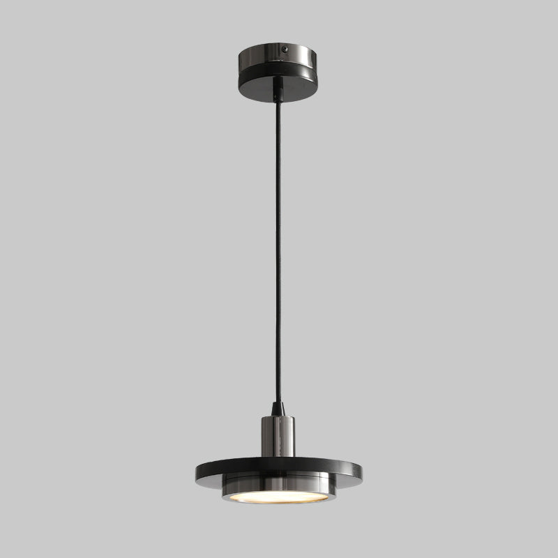 Marble Lid Shaped Drop Pendant Postmodern Antiqued Brass and Green LED Ceiling Hang Light Clearhalo 'Ceiling Lights' 'Modern Pendants' 'Modern' 'Pendant Lights' 'Pendants' Lighting' 1982167