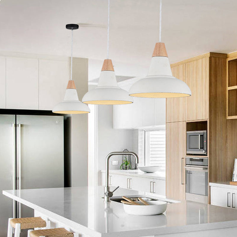 Barn Kitchen Bar Pendant Lighting Nordic Cement 1 Head Grey/White/Beige Ceiling Light with Carved Interior White Clearhalo 'Ceiling Lights' 'Industrial Pendants' 'Industrial' 'Middle Century Pendants' 'Pendant Lights' 'Pendants' 'Tiffany' Lighting' 1982181