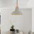 Barn Kitchen Bar Pendant Lighting Nordic Cement 1 Head Grey/White/Beige Ceiling Light with Carved Interior Beige Clearhalo 'Ceiling Lights' 'Industrial Pendants' 'Industrial' 'Middle Century Pendants' 'Pendant Lights' 'Pendants' 'Tiffany' Lighting' 1982185