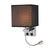 1 Head Bedside Wall Reading Lamp Modern Black/Beige/Coffee Spotlight Wall Light with Rectangle Fabric Shade Black Clearhalo 'Cast Iron' 'Glass' 'Industrial' 'Modern wall lights' 'Modern' 'Tiffany' 'Traditional wall lights' 'Wall Lamps & Sconces' 'Wall Lights' Lighting' 1982640
