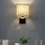 Nordic Cubic Wall Sconce Fabric 1-Light Dining Room Wall Mount Light Fixture in Beige/White/Flaxen Beige Clearhalo 'Cast Iron' 'Glass' 'Industrial' 'Modern wall lights' 'Modern' 'Tiffany' 'Traditional wall lights' 'Wall Lamps & Sconces' 'Wall Lights' Lighting' 1982850