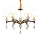Fabric Cone Chandelier Lamp Modern 6/8 Lights Fabric Hanging Light Fixture with Crystal Accent Clearhalo 'Ceiling Lights' 'Chandeliers' 'Modern Chandeliers' 'Modern' Lighting' 1983032