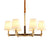 Postmodern Conical Ceiling Pendant Fabric 6/8-Head Living Room Chandelier in White 6 White Clearhalo 'Ceiling Lights' 'Chandeliers' 'Modern Chandeliers' 'Modern' Lighting' 1983038