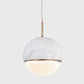 Spherical Dining Room Hanging Light Marble 1 Bulb 4"/6" Wide Nordic Down Lighting Pendant in Black/White/Green Clearhalo 'Ceiling Lights' 'Modern Pendants' 'Modern' 'Pendant Lights' 'Pendants' Lighting' 1983556