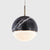 Spherical Dining Room Hanging Light Marble 1 Bulb 4"/6" Wide Nordic Down Lighting Pendant in Black/White/Green Black Clearhalo 'Ceiling Lights' 'Modern Pendants' 'Modern' 'Pendant Lights' 'Pendants' Lighting' 1983557