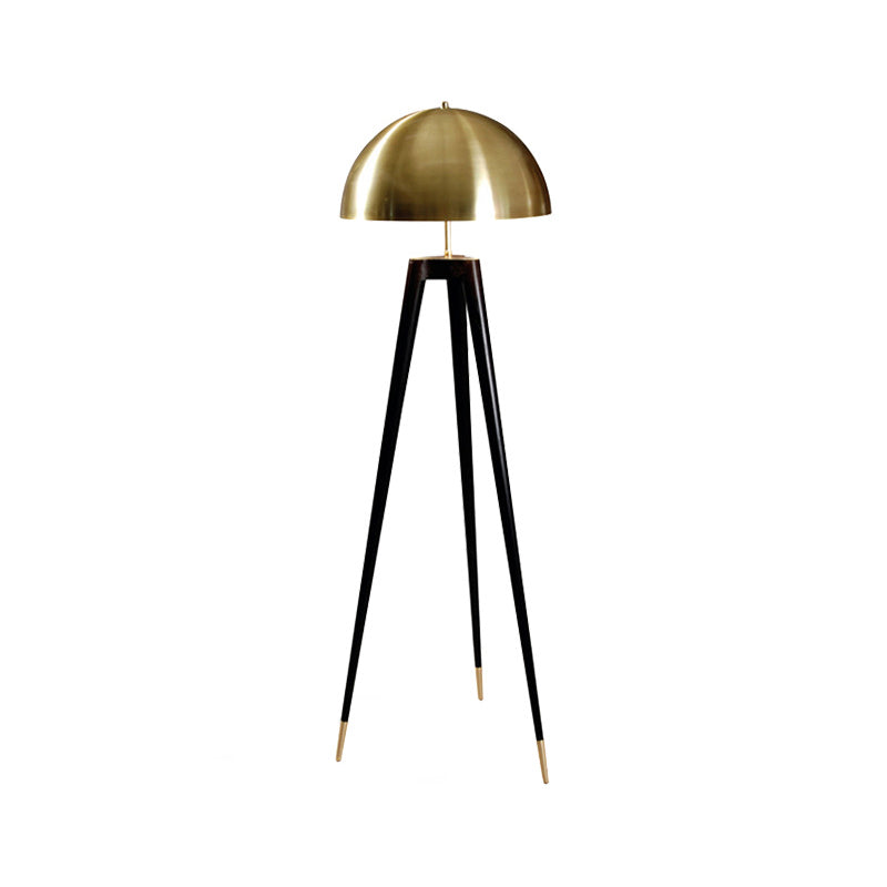 Linear/Capsule/Arch Floor Light Designer Metal Single-Bulb Living Room Standing Lamp in Black Clearhalo 'Floor Lamps' 'Lamps' Lighting' 1983665