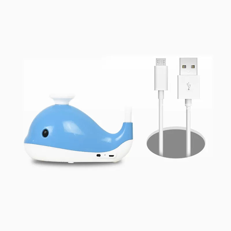 Portable Lovely Blue Desk Light with Whale 1 Head Reading Light with USB Charging Port for Dormitory Clearhalo 'Desk Lamps' 'Lamps' Lighting' 198397