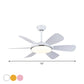 Bowl Shaped Acrylic Semi Mount Lighting Traditional Dining Room LED Hanging Fan Light Fixture, 52" Wide Clearhalo 'Ceiling Fans with Lights' 'Ceiling Fans' Lighting' 1984206