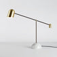 Brass Dome Night Table Light Post-Modern 1 Head Metal Nightstand Lamp with White Marble Base Clearhalo 'Lamps' 'Table Lamps' Lighting' 1984796