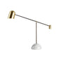 Brass Dome Night Table Light Post-Modern 1 Head Metal Nightstand Lamp with White Marble Base Clearhalo 'Lamps' 'Table Lamps' Lighting' 1984798