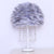 Hemisphere Feather Table Lamp Modern Single-Bulb Grey/White/Pink Night Light with Crystal Ball/Drop Grey A Clearhalo 'Lamps' 'Table Lamps' Lighting' 1985089