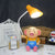 Lovely Horn Shade Desk Light Plastic 1 Head Reading Light with Piggy for Study Room Orange Clearhalo 'Desk Lamps' 'Lamps' Lighting' 198520
