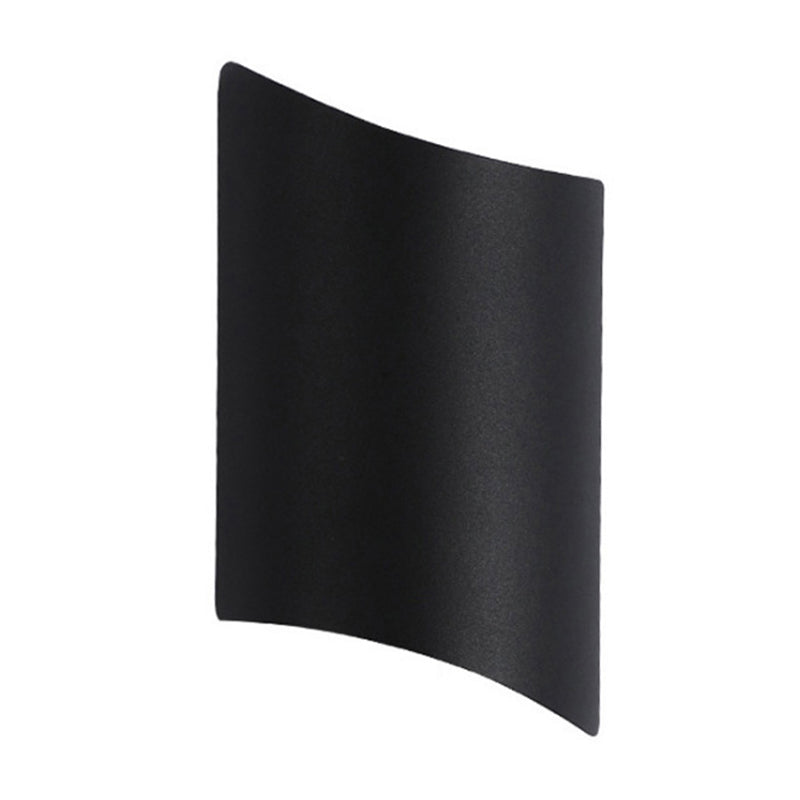 Aluminum Curve Wall Washer Sconce Minimalist 2-Light Black LED Wall Mounted Lighting for Doorway Clearhalo 'Cast Iron' 'Glass' 'Industrial' 'Modern wall lights' 'Modern' 'Tiffany' 'Traditional wall lights' 'Wall Lamps & Sconces' 'Wall Lights' Lighting' 1985302